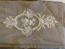 Oval white embroidered for sale  Charleston