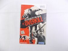 Nintendo Wii The House of The Dead Overkill somente manual de instruções, usado comprar usado  Enviando para Brazil