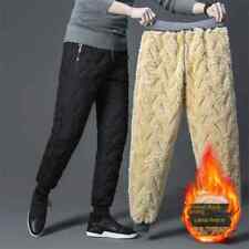Men Loose Jogger Fleece Pants Long Track Windproof Waterproof Thermal Trousers, used for sale  Shipping to South Africa