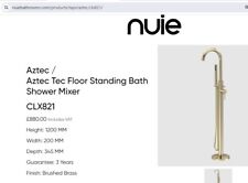 Nuie brushed gold for sale  LIVERPOOL