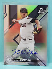 2019 Topps Bowman Platinum Matt Mercer Top Prospects autografado #TOP-56 comprar usado  Enviando para Brazil