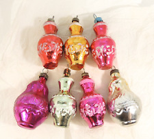 Amphora Glass Christmas Ornaments Vintage Tree Decoration Soviet Glass Toy Vase, used for sale  Shipping to South Africa