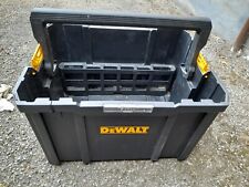 Used, DEWALT DWST1-71228 Plastic Tstack Stackable tool box - Black  used  for sale  ST. LEONARDS-ON-SEA
