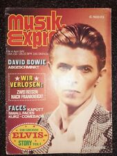 Usado, Ano 1976: German Musik Express Mag.David Bowie.Pôster Brian Ferry (Música Roxy) comprar usado  Enviando para Brazil