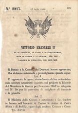 Regio decreto 1858 usato  Lucca