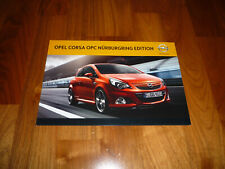 Opel Corsa OPC NÜRBURGRING EDITION Prospekt 11/2012 comprar usado  Enviando para Brazil