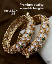 Conjunto de joias estilo indiano Bollywood folheado a ouro pulseira Kundan pulseira Polki, usado comprar usado  Enviando para Brazil