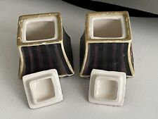 2x Rare Ceramic Sugar Set Art Deco  Hand Painted Sandoz Robj Style With Lids for sale  Shipping to South Africa