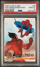 1996 Marvel Fleer Ultra X-Men #45 Wolverine & Spider-Man PSA 10 for sale  Shipping to South Africa