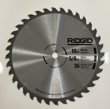 Ridgid 10in blade 5/8 in Arbor 36 Carbide teeth Blade for Table Saw Preowned for sale  Shipping to South Africa