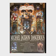 Póster promocional de álbum peligroso de Michael Jackson en grandes tiendas 60""x 40 segunda mano  Embacar hacia Argentina