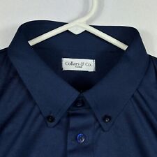 Nuevo con etiquetas Collares y compañía Cuello de vestir Polo Camisa de golf para hombre XL Azul marino con botones segunda mano  Embacar hacia Argentina