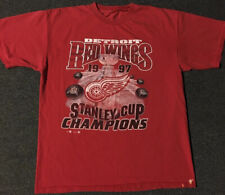 Camisa desbotada vintage anos 90 Detroit Red Wings Stanley Cup Champion XL hóquei grunge punk comprar usado  Enviando para Brazil