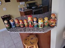 Usado, 10 conjuntos de bonecas de ouro russas URSS antigas vintage conto de fadas matreshkas comprar usado  Enviando para Brazil