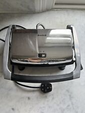 [USED, GOOD CONDITION] BREVILLE SANDWICH PANINI PRESS / TOASTIE MAKER SILVER for sale  Shipping to South Africa