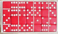 Puremco  "RED Extra THICK" - Professional Marblelike DOMINOES No. 816 in box for sale  Shipping to South Africa