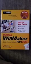 Pre-owned NOLO Quicken WillMaker Plus 2016 Estate Planning Software for sale  Shipping to South Africa