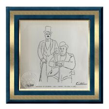 Estampado original firmado de Pablo Picasso punta a mano, Diaghilev y Seliburg, 1917. segunda mano  Embacar hacia Argentina