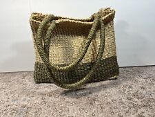 Usado, Bolso de mano tejido cesta cesta de día playa viaje de verano segunda mano  Embacar hacia Argentina