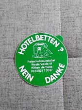 Aufkleber hotelbetten nein gebraucht kaufen  Ansbach