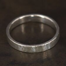 silver sterling ring hammered for sale  USA