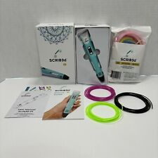 Scrib3D P1 3D Printing Pen & 10 Color Filaments + Guide W/ Box No Power Adapter for sale  Shipping to South Africa