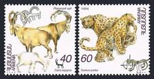 Usado, Armenia 530-531, Estampillada sin montar o nunca montada. Michel 286-287. Fauna en peligro de extinción 1996. Carpa, Panthera pardus. segunda mano  Embacar hacia Argentina