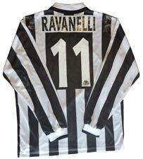 Maglia Juventus #11 Ravanelli vintage 1995 -1996 Kappa gara Sony Manica Lunga L, usato usato  Milazzo
