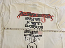 Camiseta vintage slvless anos 90 1992 Lollapalooza turnê concerto Pearl Jam vermelha quente GG, usado comprar usado  Enviando para Brazil