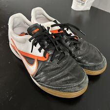 Nike Ctr360 Non Marking Shoes Nike Black White Orange Soccer Size 8 US, used for sale  Shipping to South Africa