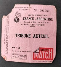 Ticket argentine 1974 d'occasion  Loon-Plage