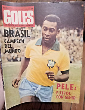 PELE - COPA MUNDIAL FIFA 1970 Campeón Brasil - REVISTA GOLES - ARGENTINA segunda mano  Argentina 