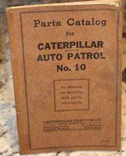 catálogo de peças caterpillar patrulha automática nº 10 9F106 e acima 3F310 e acima comprar usado  Enviando para Brazil
