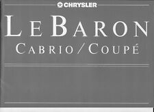 Chrysler baron cabrio for sale  WHITBY