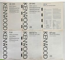 Kenwood lotto manuali usato  Pontedera