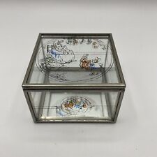 vintage glass trinket box for sale  TORRINGTON