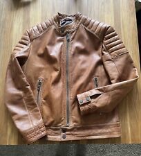 hugo boss leather jacket for sale  WANTAGE