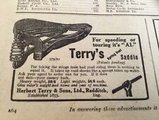 Herbert terry saddle for sale  BRIGHTON