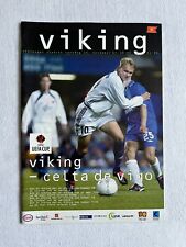 2002 - 2003 Viking Noruega v Celta de Vigo Espanha Copa UEFA comprar usado  Enviando para Brazil