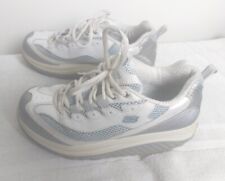 Tênis esportivo feminino Skechers branco tamanho EUA 8.5 calçado tênis shape ups comprar usado  Enviando para Brazil