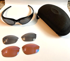 Óculos de sol Oakley Eye Jacket 2.0 preto irídio + estojo de lentes extras bolsa de lentes comprar usado  Enviando para Brazil