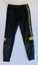 Used, KAPPA Gold Logo Soccer Sportswear Black Track Training Pants Bottoms Size Large  for sale  Shipping to South Africa