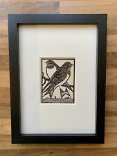 Swallow framed woodcut for sale  ENFIELD