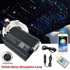 Forro de teto de carro cintilante meteoro estrela cadente luz LED RGBW fibra óptica comprar usado  Enviando para Brazil