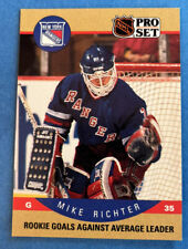 1990-91 Proset # 398 Mike Richter Gols de novato contra o líder médio Rangers comprar usado  Enviando para Brazil