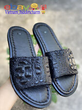 Sandálias masculinas - Pele genuína de crocodilo/jacaré - 100% feitas à mão - comprar usado  Enviando para Brazil