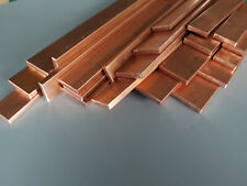 Copper Flat Bar Metal 3/16" Thick 1/2" 3/4" 1" Widths 50mm to 1000mm (1m) for sale  Shipping to South Africa