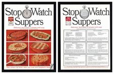 Reloj de parada de sopa condensada Campbells 1967 cena siempre comer mejor anuncio impreso 1P/2S segunda mano  Embacar hacia Argentina