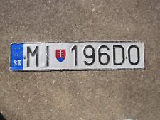 Slovakia license plate for sale  Acworth
