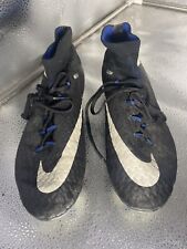 Botines de fútbol Nike Hypervenom Phatal III DF FG negros azules para hombre 8,5 zapatos raros, usado segunda mano  Embacar hacia Argentina